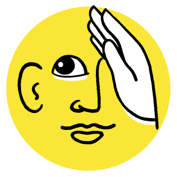 getekend icoon voor de categorie zintuigen stimuleren van Spelplus, met heel veel verschillende spellen die speciaal geselecteerd zijn voor mensen met dementie